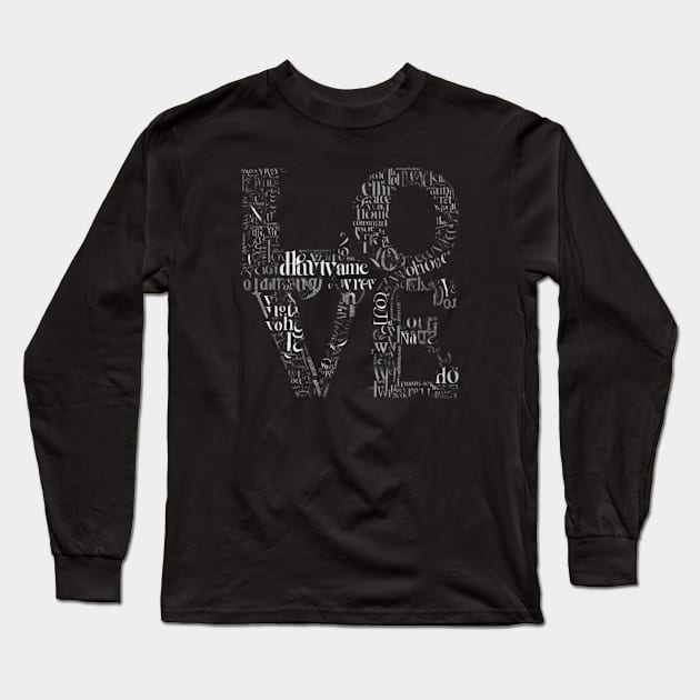 Copie de Love Wordle 2 Long Sleeve T-Shirt by The best